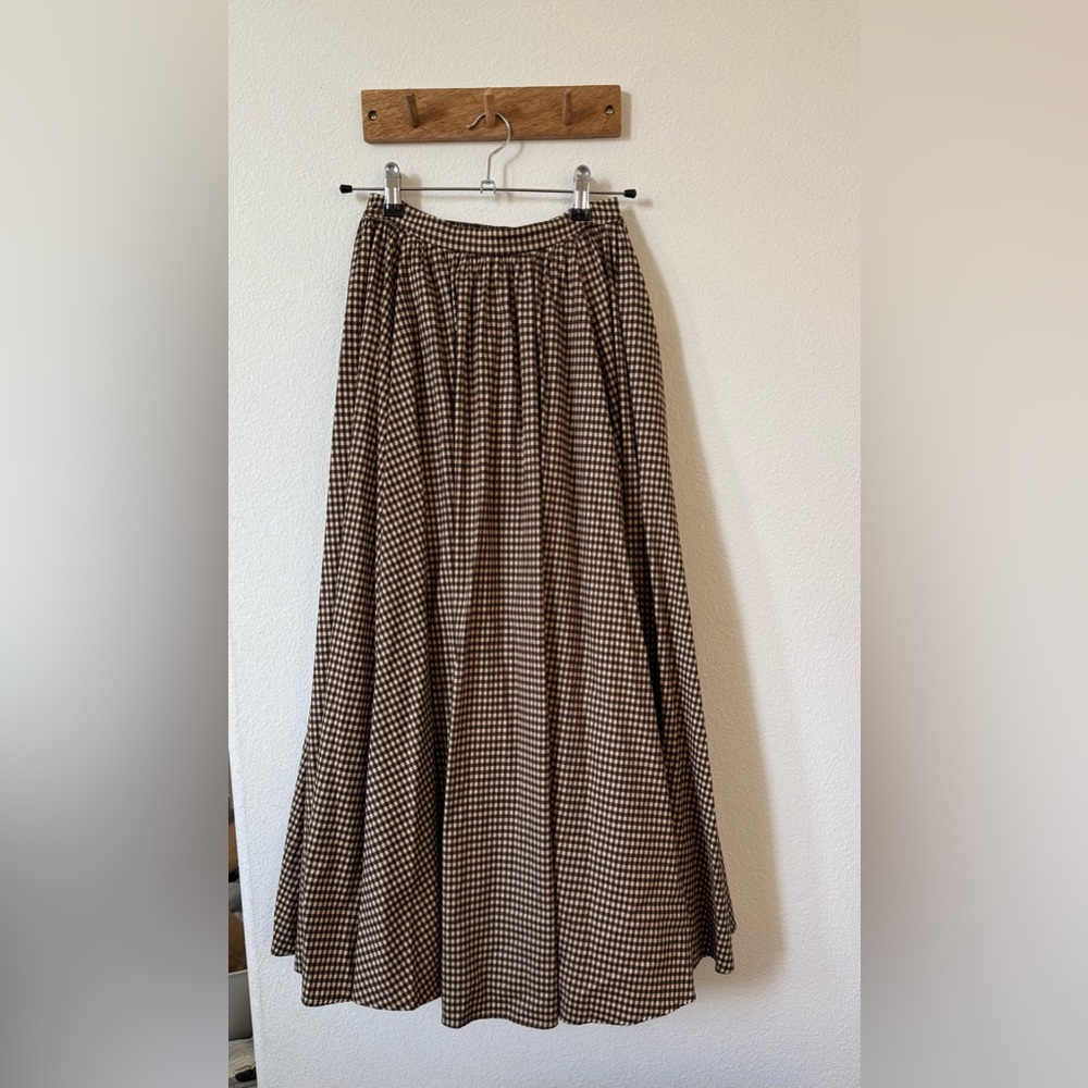 Reformation x Kacey Musgraves gingham skirt